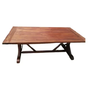 Mesas de Madera Patas X Rectangular 2.20 m