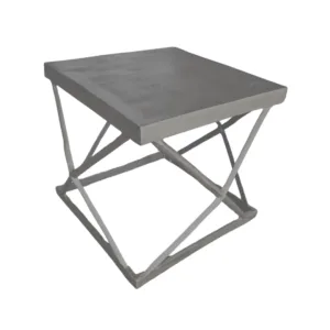 Mesas Rustica De Hierro Plateada