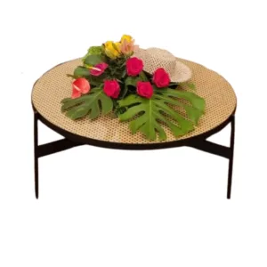 Mesas De Centro Mimbre Negra