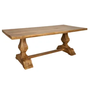 Mesas de Madera Patas Gruesas Rectangular
