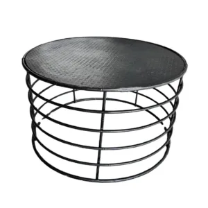 Mesas Redonda Tubular Negra