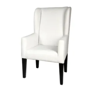 Poltronas Blanca De Respaldar Alto Y Patas Negras