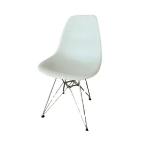 Sillas Eames Blanca Con Patas Cromadas