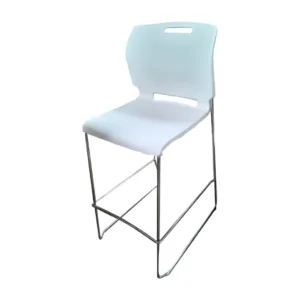 Sillas Plástica Con Respaldar Cuadrado