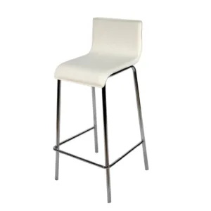 Sillas Alta De Vinil Tipo S Blanca Alta