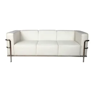 Sofas Blanco Le Courvusier  De 3 Puestos