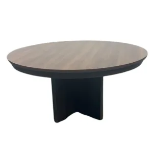 Mesas Redonda De Madera con Pata en Cruz 40 Pulgadas